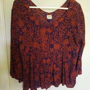 O'Neil floral pattern top